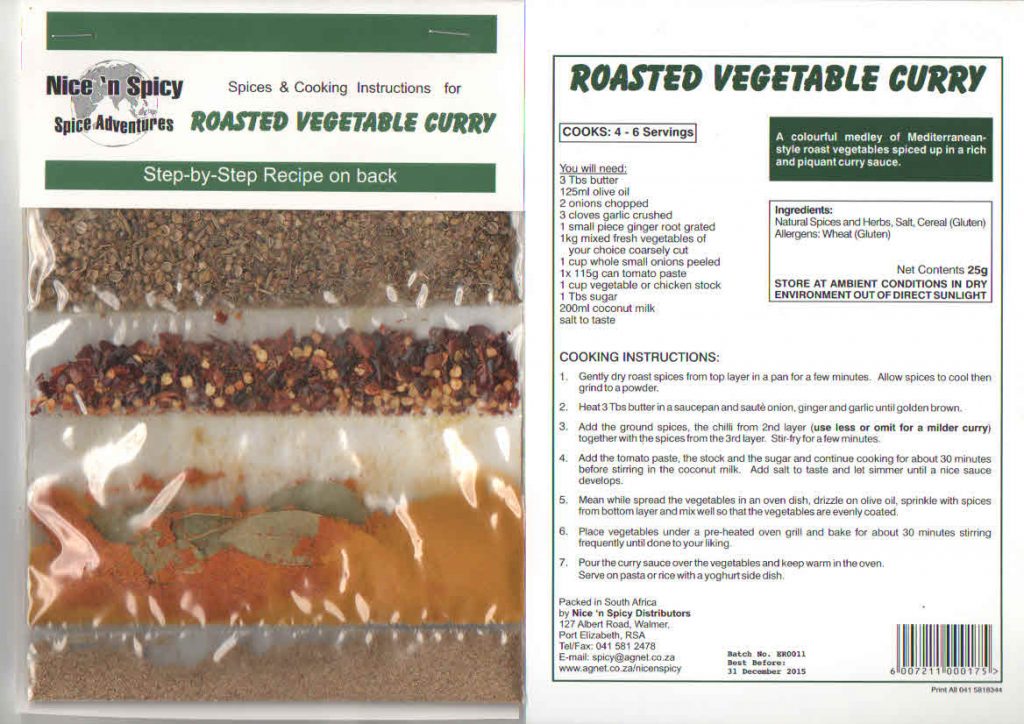 Roasted Vegetable Curry Roasted Vegetable Curry